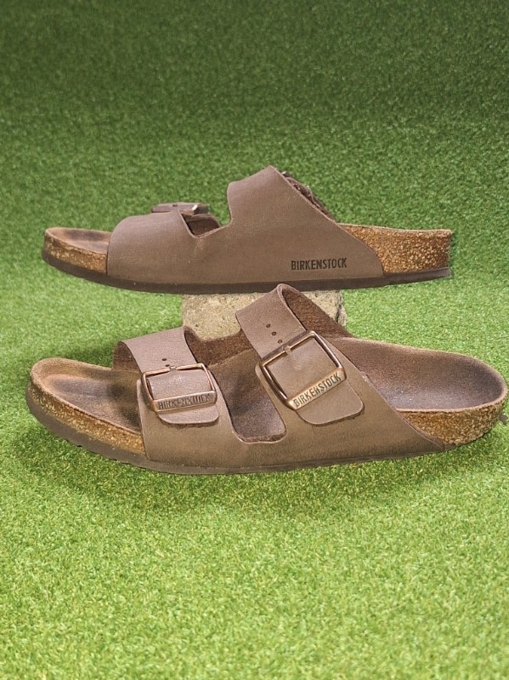 Birkenstock Sandals Women's Size 34 US 3 Brown Arizona Two Strap Cork Footbed